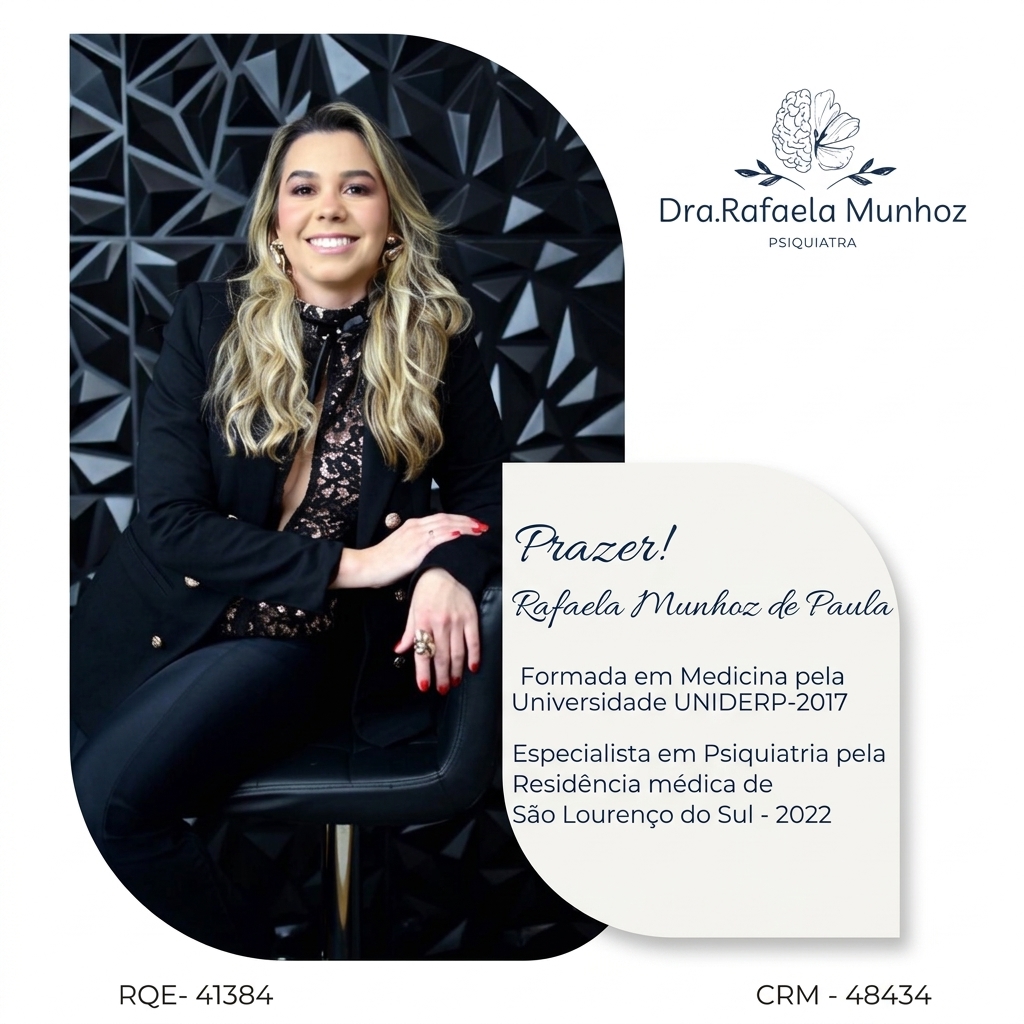 Dra. Rafaela Munhoz - Psiquiatra na Clinic Acolher